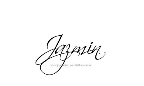 tatuaje con el nombre jazmin|150 ideas de Tatuajes de jazmines 